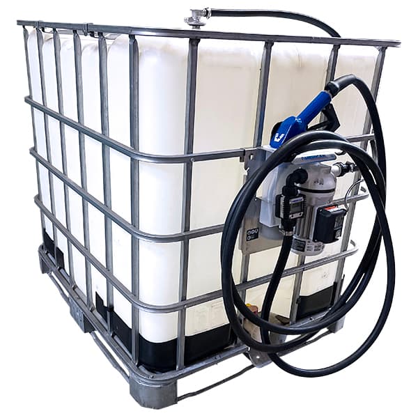 Diesel exhaust fluid tote pumping equipment