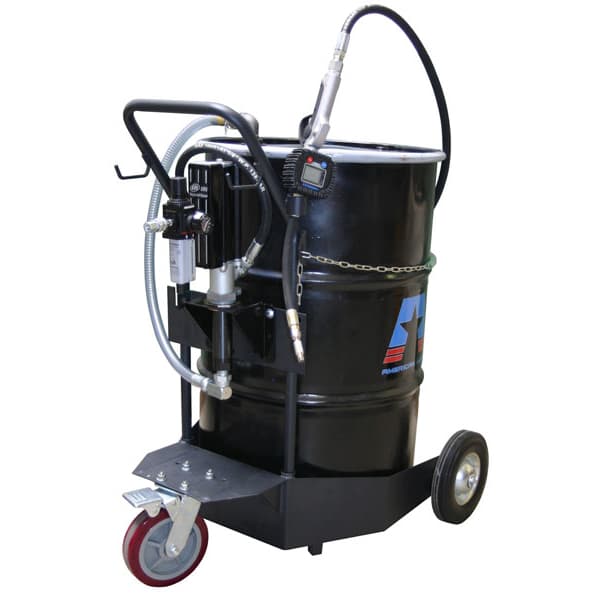 Mobile drum dolly with digital meter